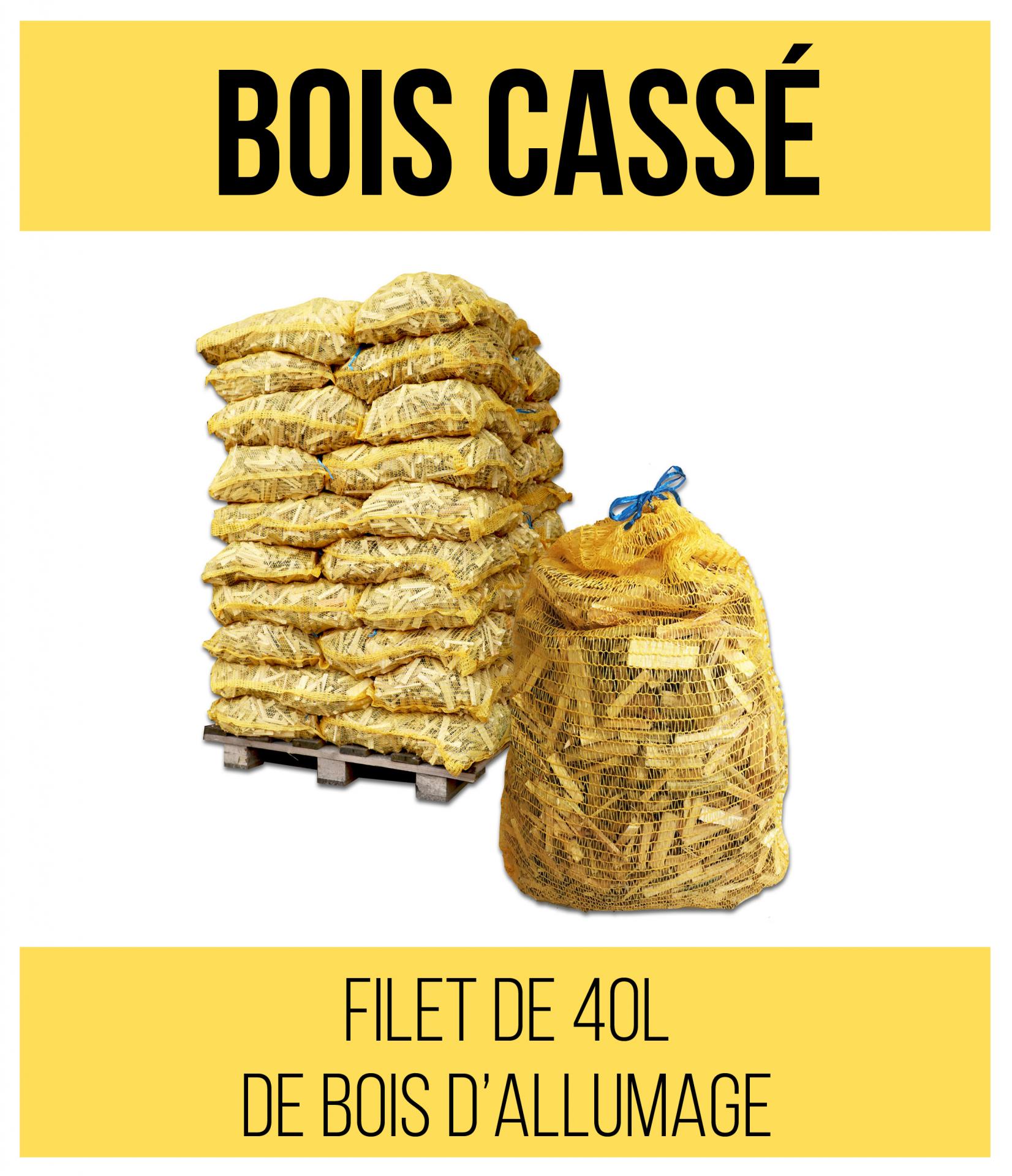 Bois d'allumage dans un sac en filet / 7,5 kg / Haardhout / Petit bois /  Bois de cheminée